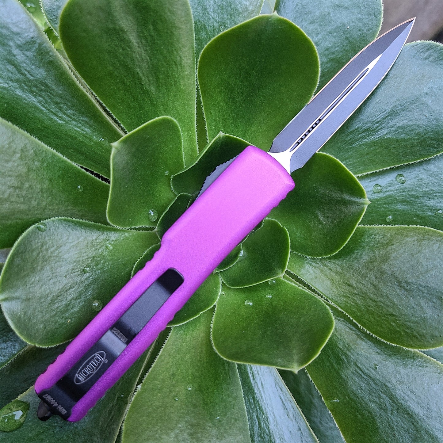 Microtech 147-7VI UTX-70 D/E Violet Standard OTF Auto