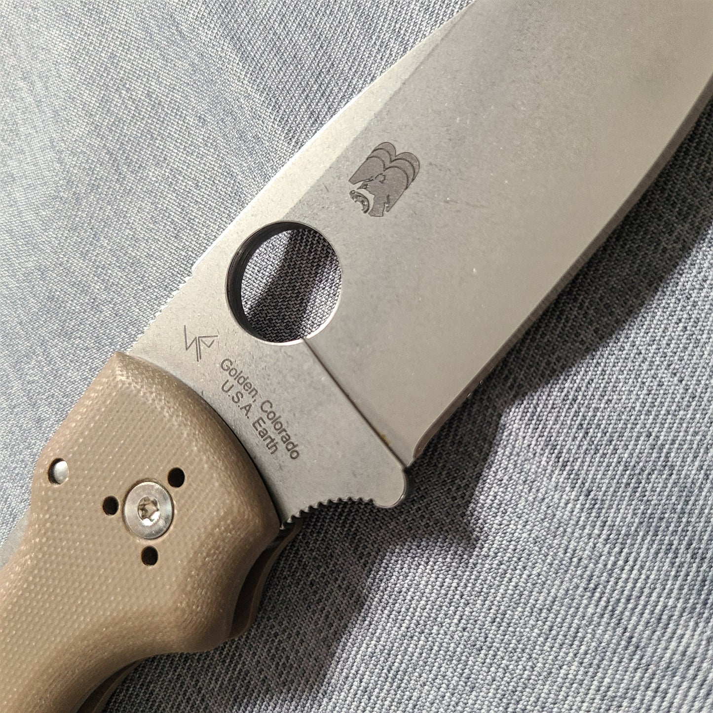 Spyderco C229GBN15V Shaman Brown G10 15V Folder -SPRINT RUN-