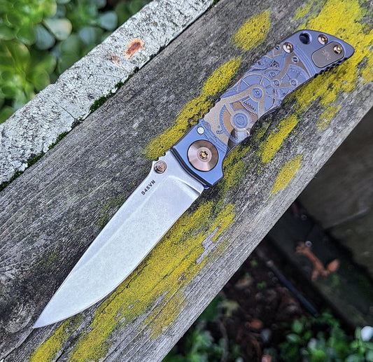 Spartan Blades Custom Harsey Watch Works S45VN Folder