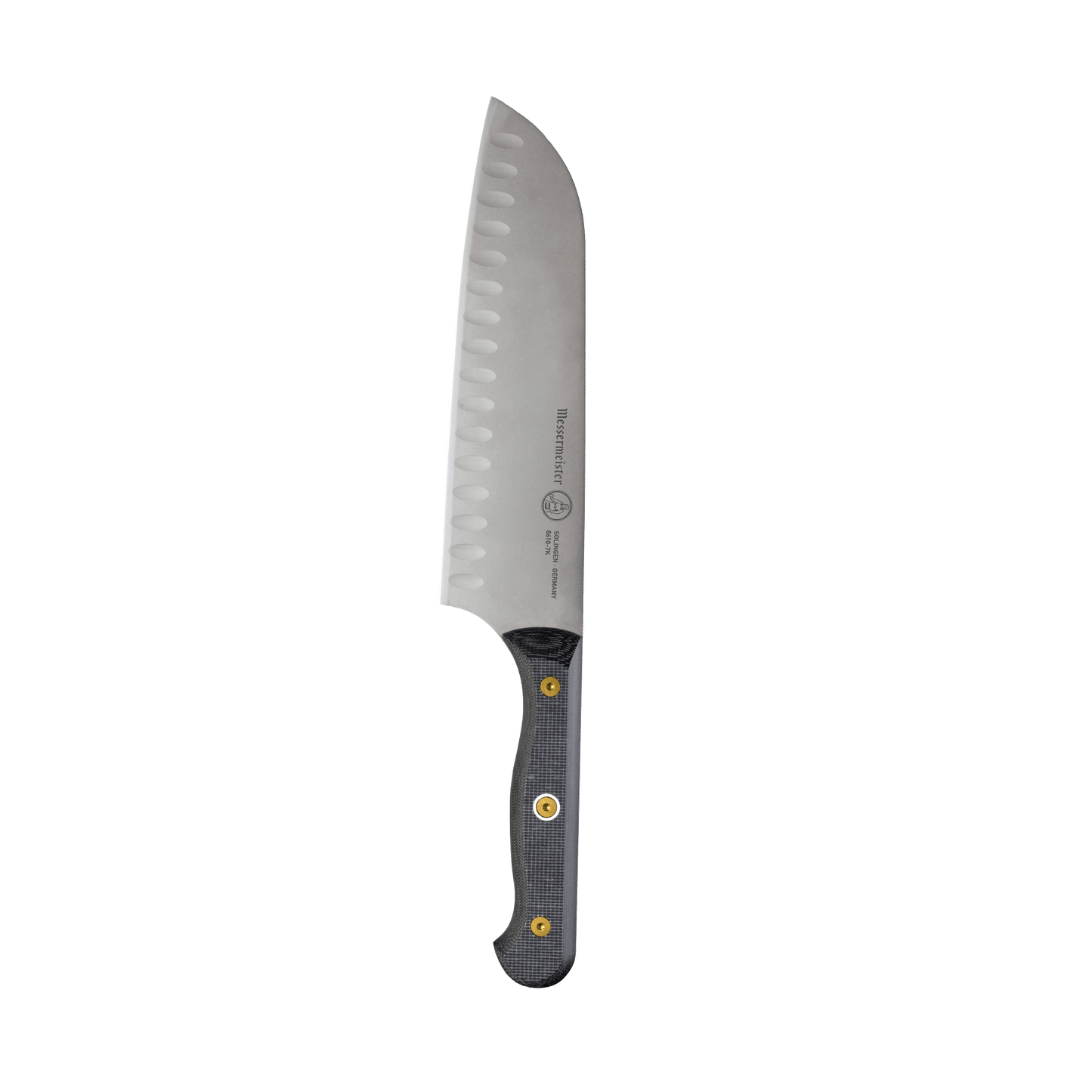 Messermeister Santoku 7.5-inch Hand Ground Custom Linen Micarta