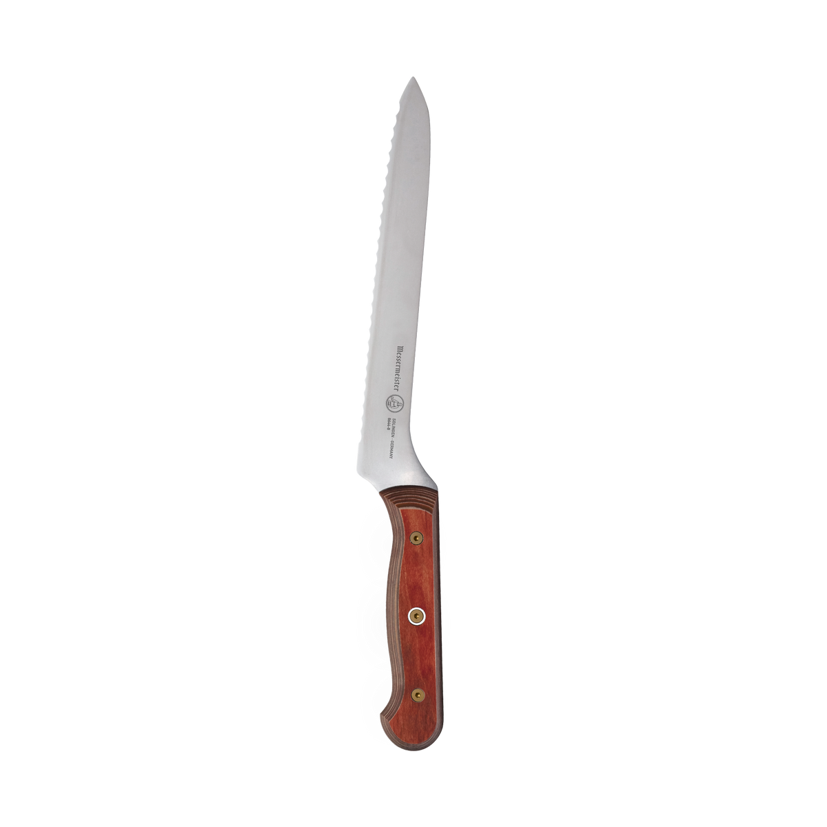 Messermeister Offset Bread 8" Custom Red Terra Evergreen Knife