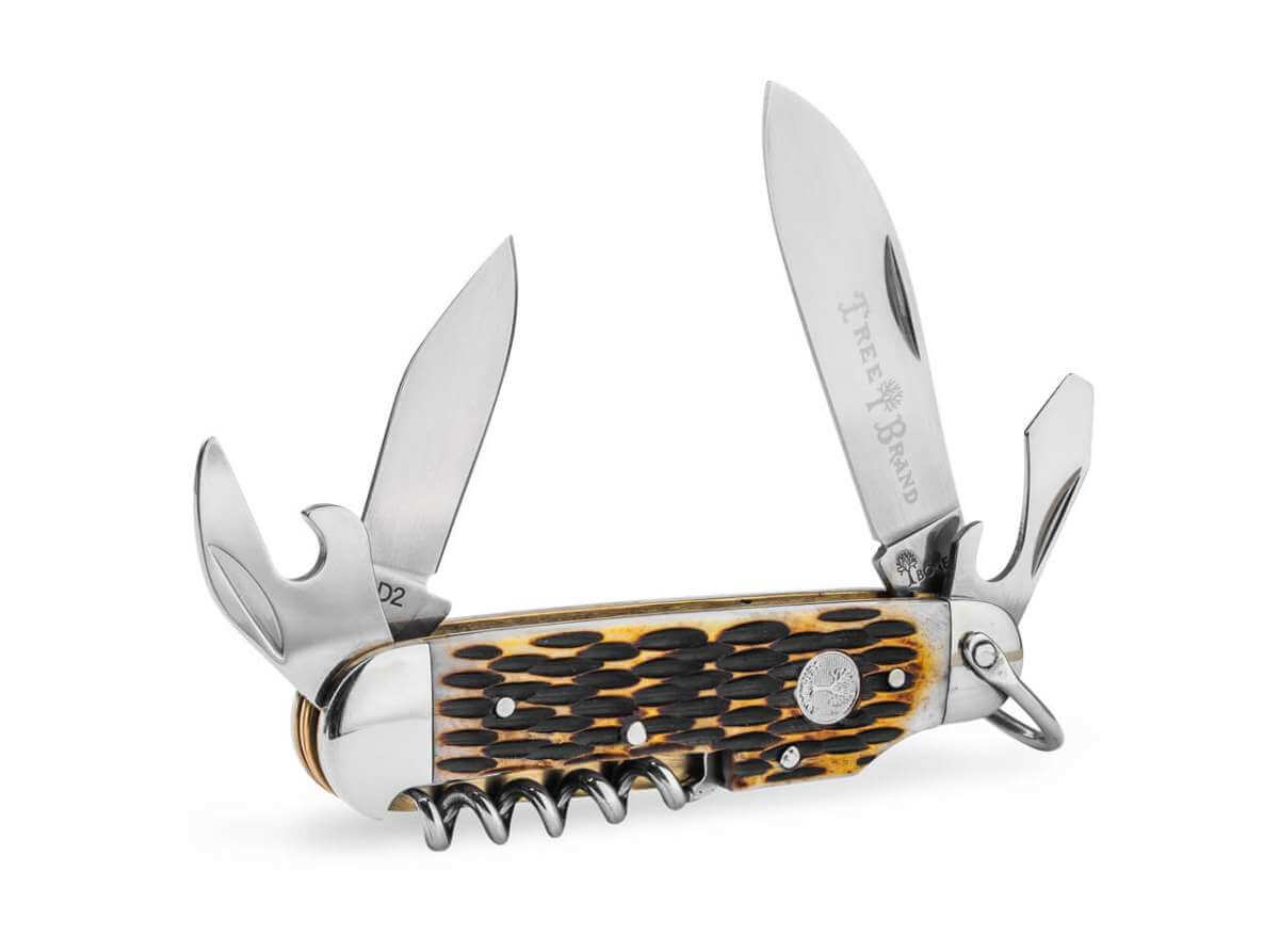 Boker Treebrand Amber Bone Camp Knife