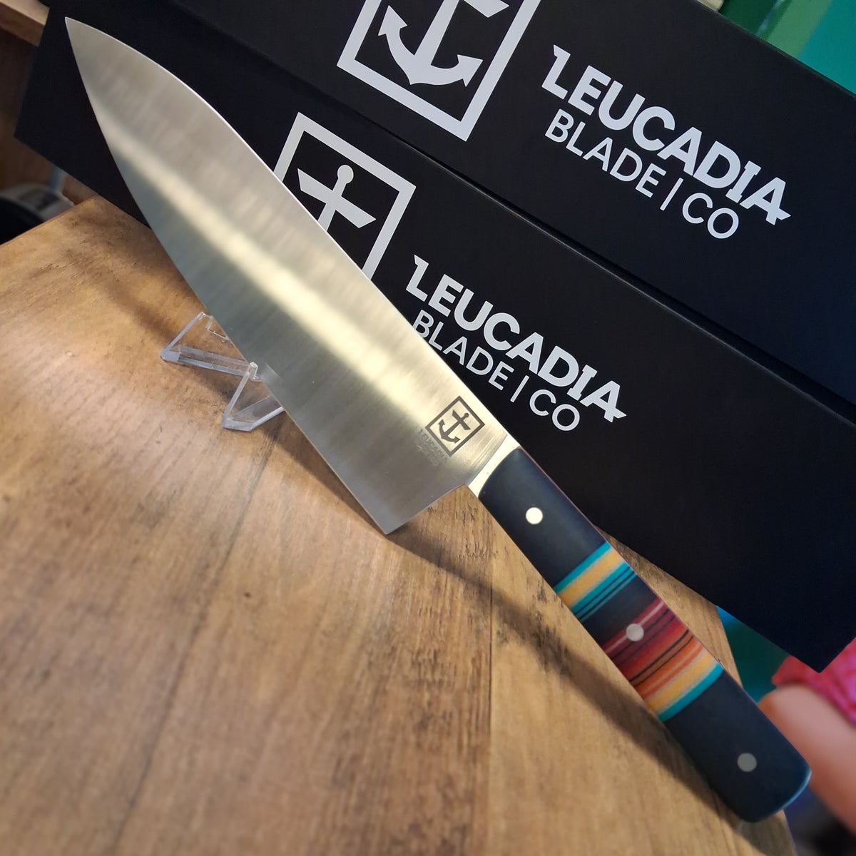 Leucadia Blade Co. - The Chef Knife - Stonewash SD Serape GCarta