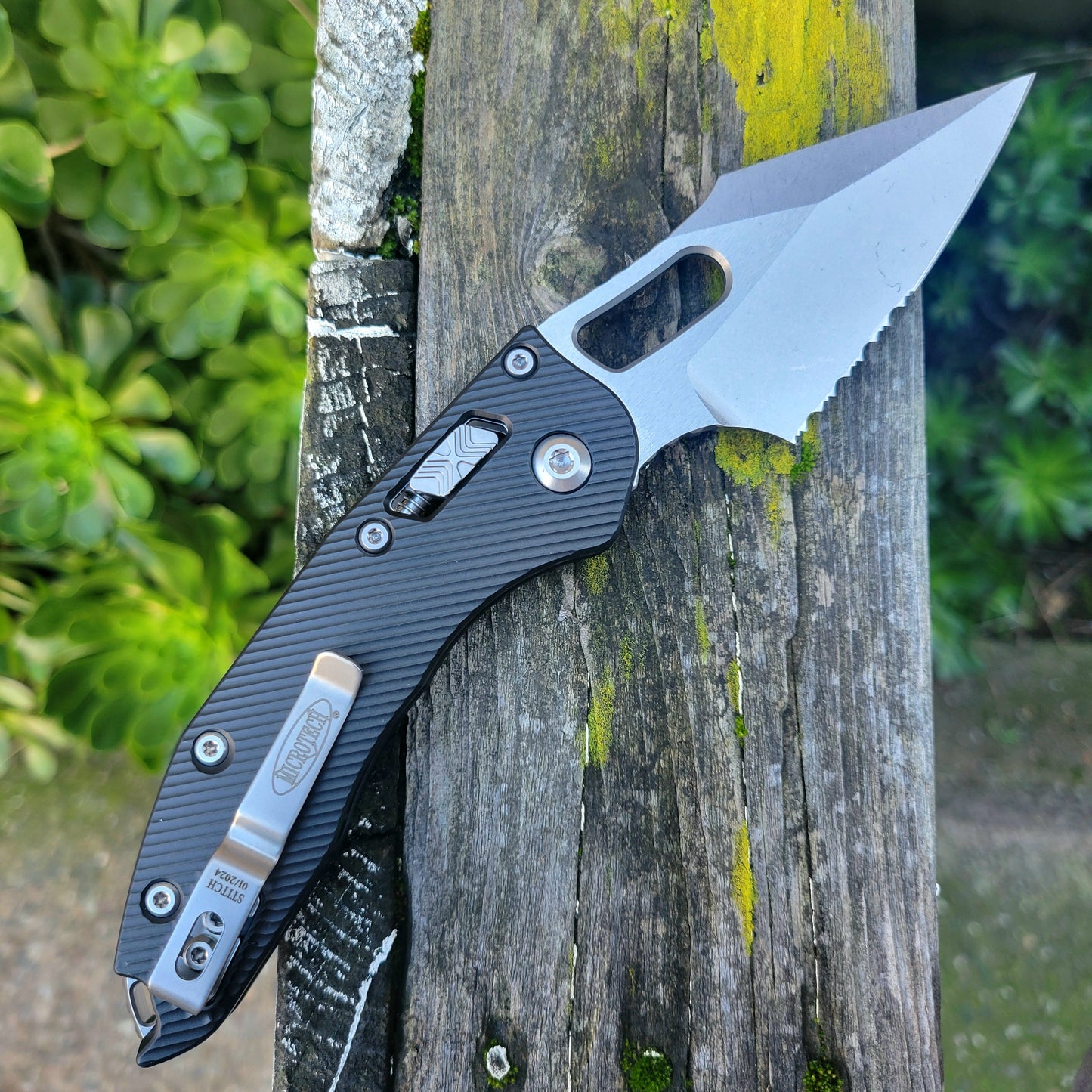 Microtech 169RL-11FL Stitch P/S Ram-Lok Stonewash Fluted G10 Auto