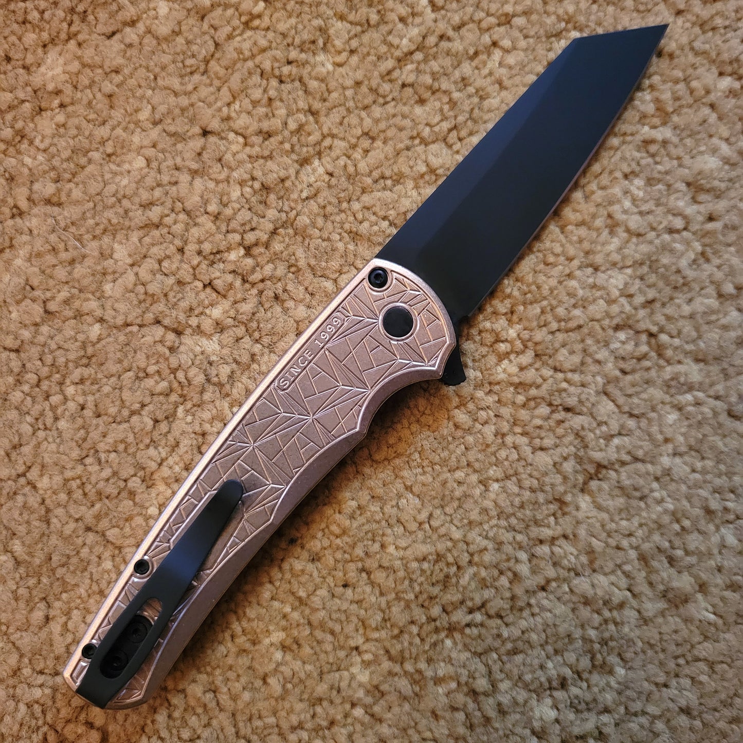 Protech 5413-Nexus Malibu AlBronze Black Magnacut Reverse Tanto Folder