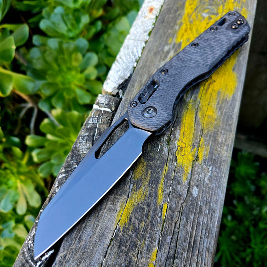 Microtech 210-1DLCTFLCFS MSI S/E Fluted Carbon Fiber DLC Folder