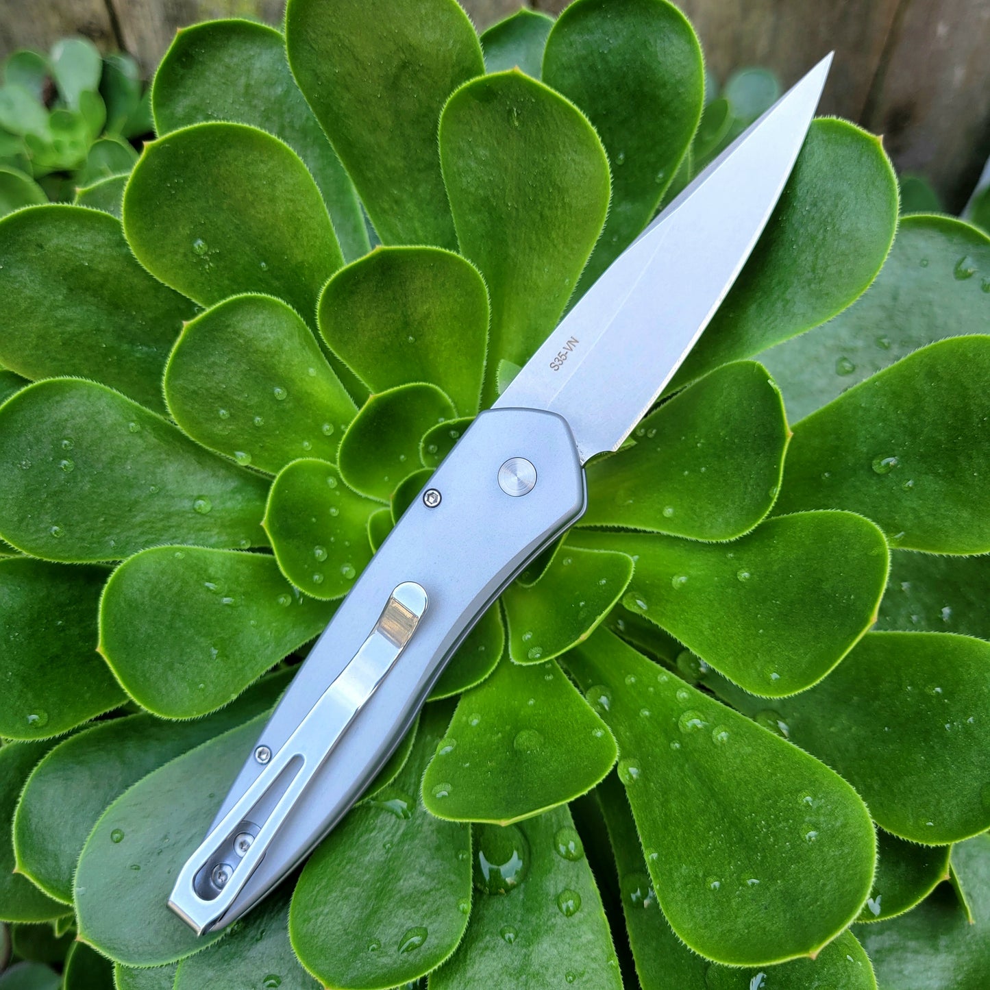 Protech 3436-Grey Newport Grey Aluminum S35vn Auto