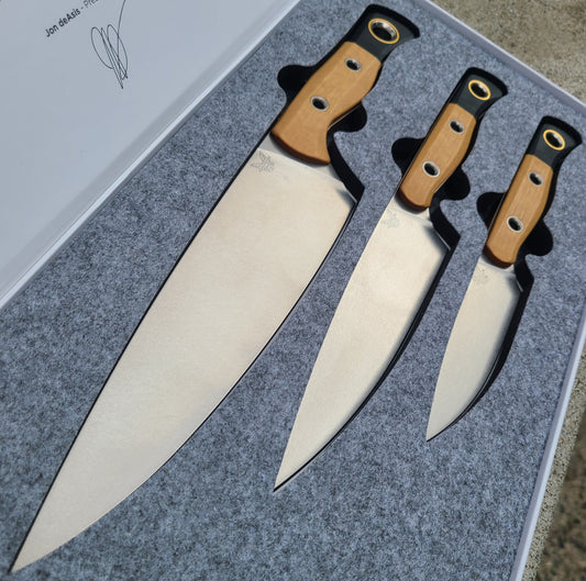 Benchmade 4000-02 3 Piece Kitchen Knife Set - Maple Valley Richlite