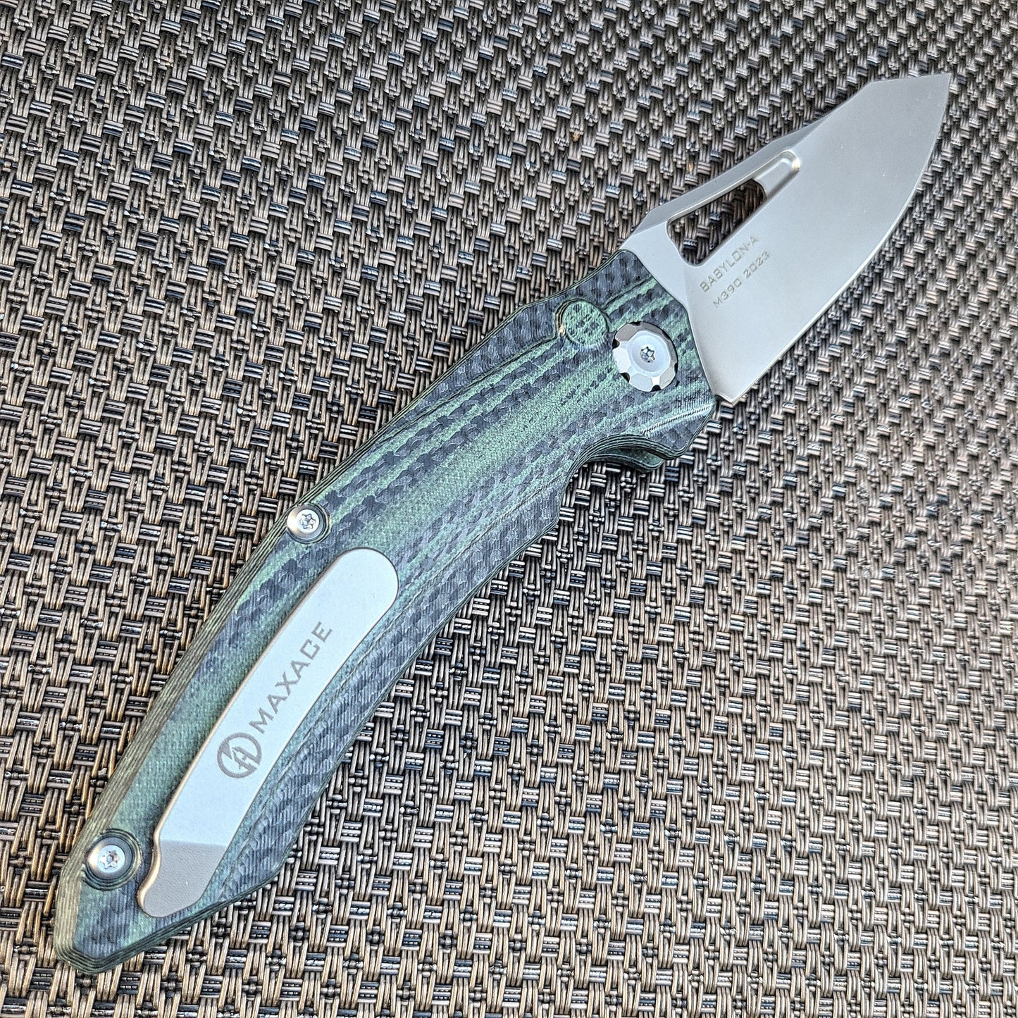 Maxace X02B Babylon-A Green CF M390 Auto