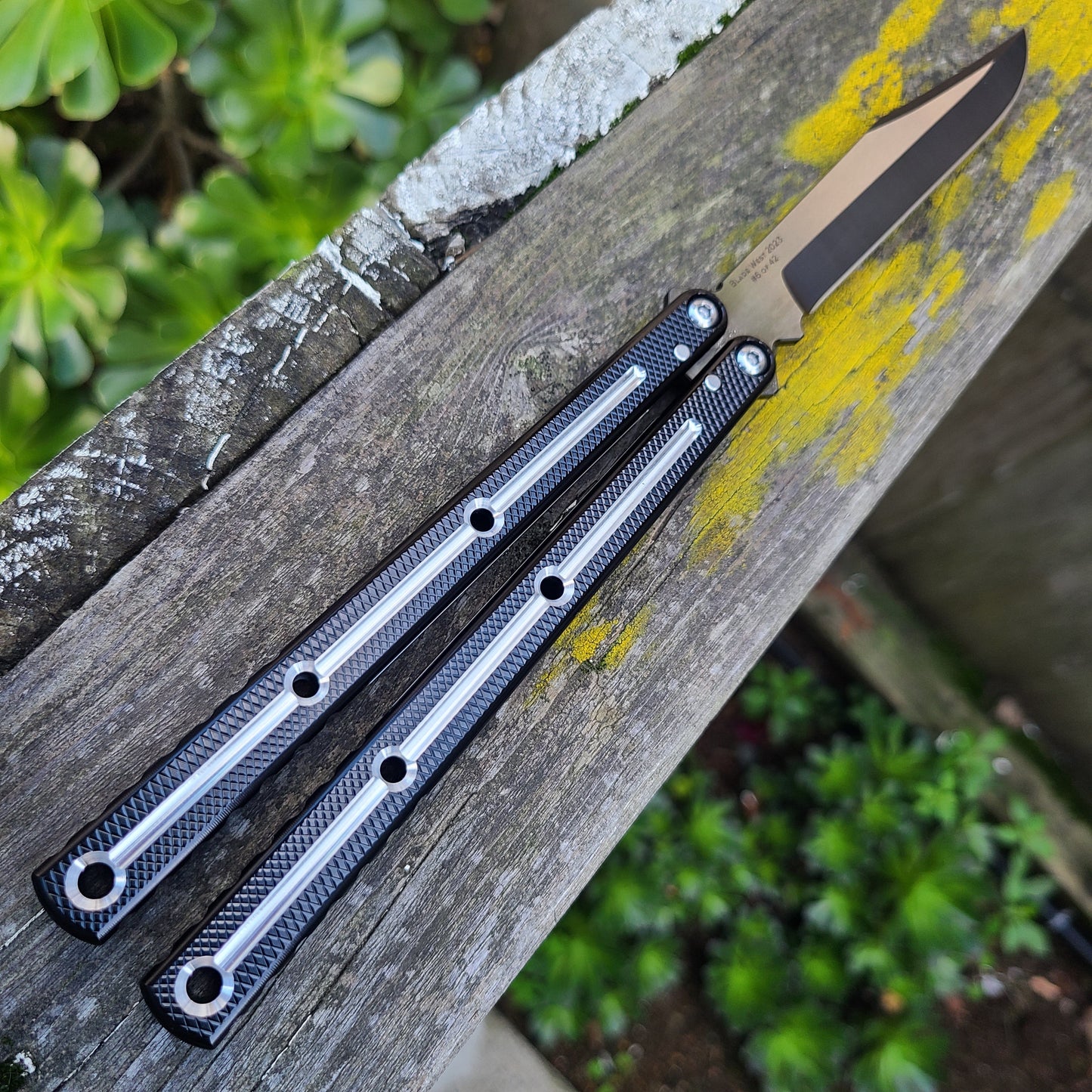 Squid Industries Krake Raken Full DT Bowie V3 Balisong *BLADE WEST 23 EXCLUSIVE*