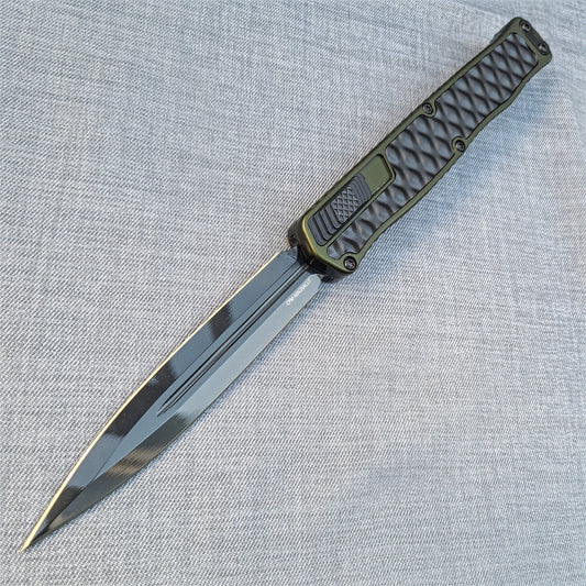 Heretic Knives H020-6A-ODGRN Cleric II D/E DLC OD Green OTF Auto