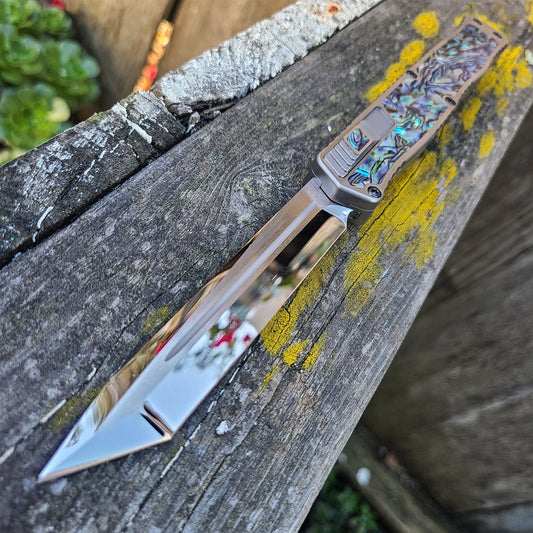 Heretic Knives Cleric II HG Mirror Polish Elmax Tanto OTF Auto