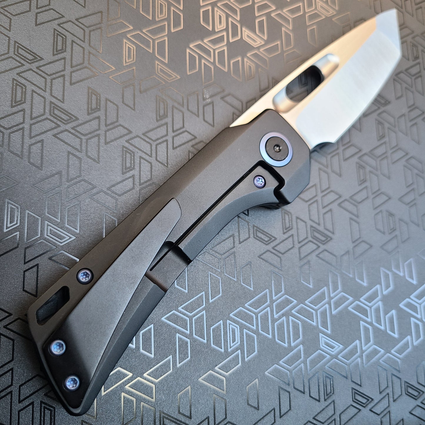 EMP EDC Nymble T2 Elmax Black Titanium Tanto Folder