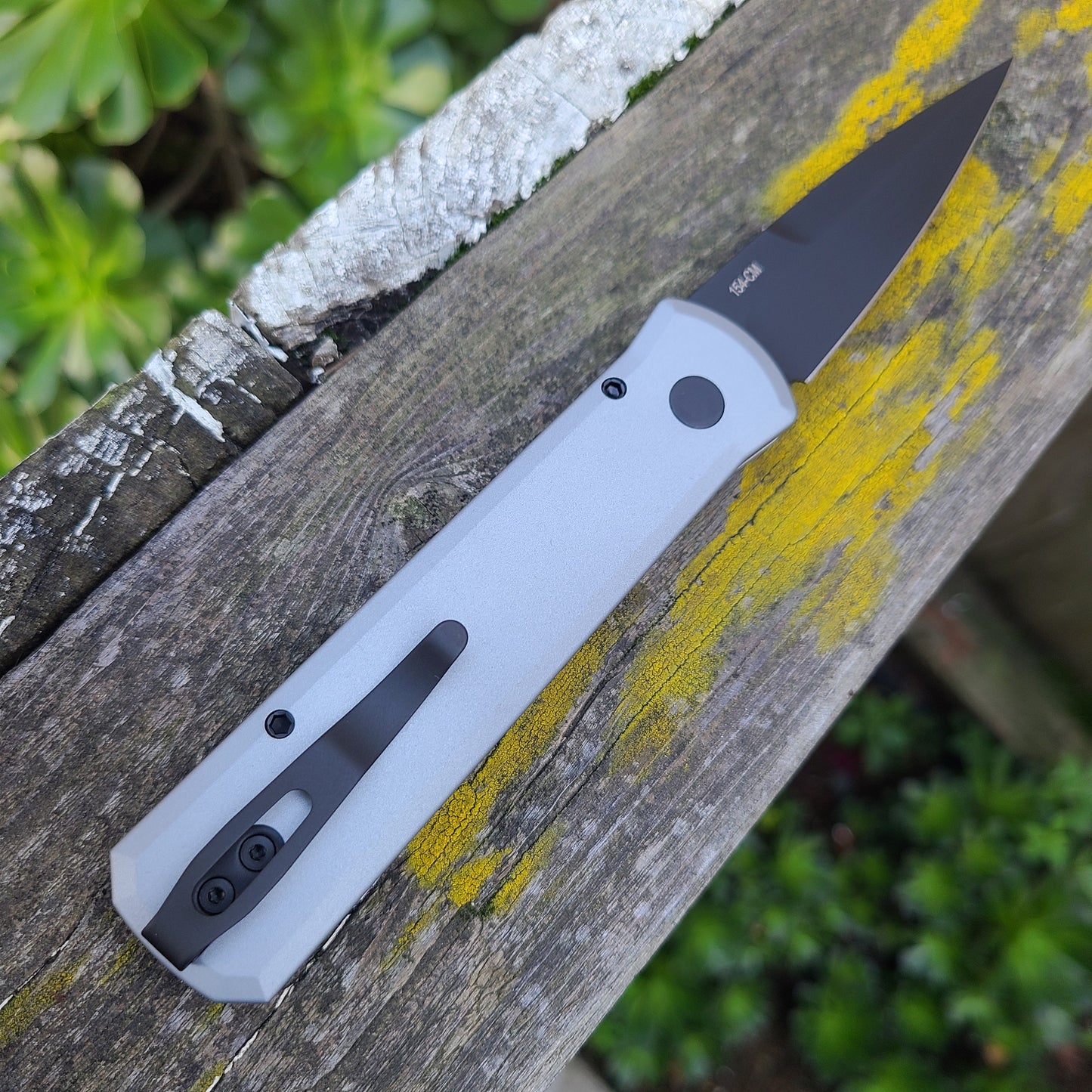 Protech 756 Godson Grey Aluminum/Black G10 154cm Auto