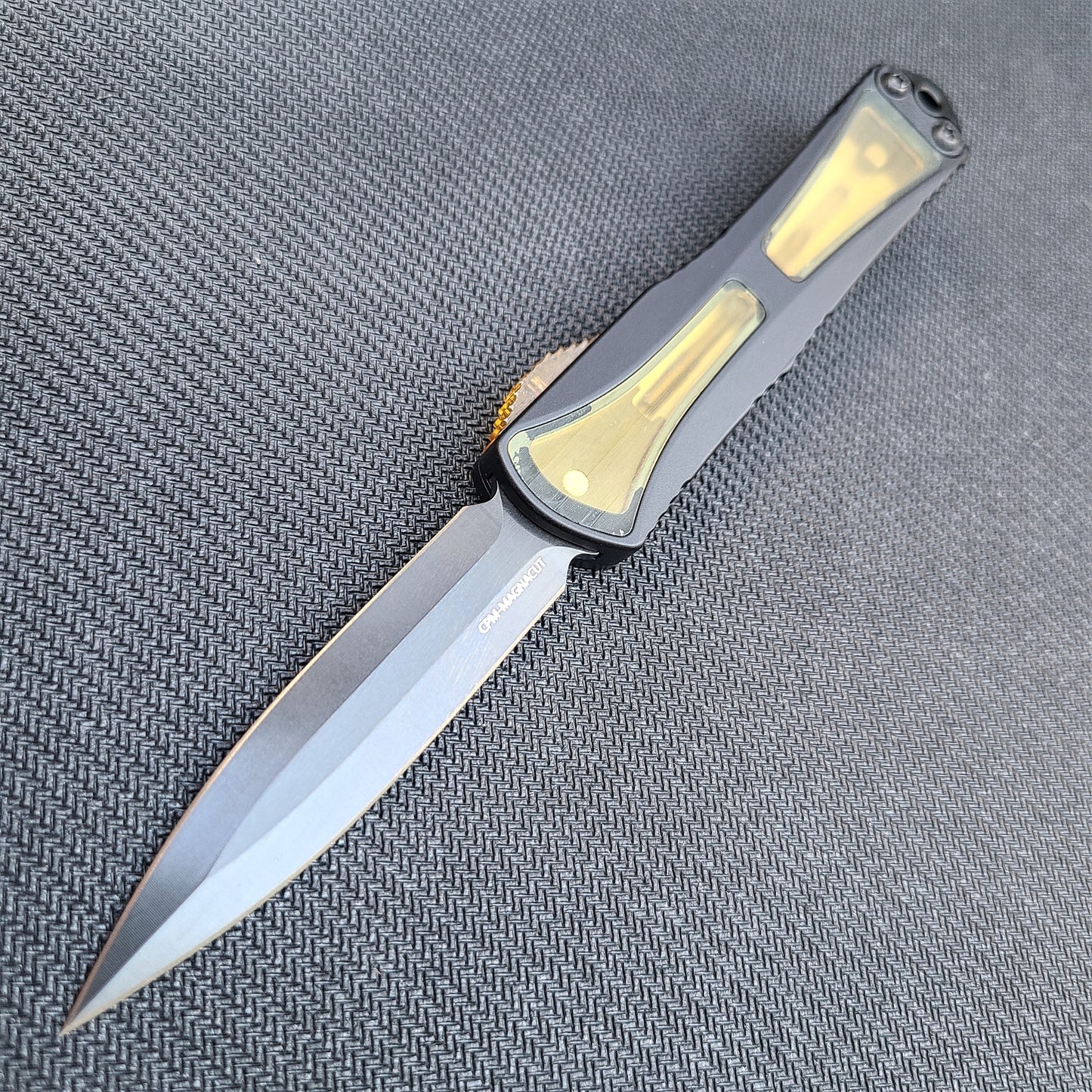 Heretic Knives H024-6A-ULTEM Manticore S Ultem D/E DLC OTF Auto