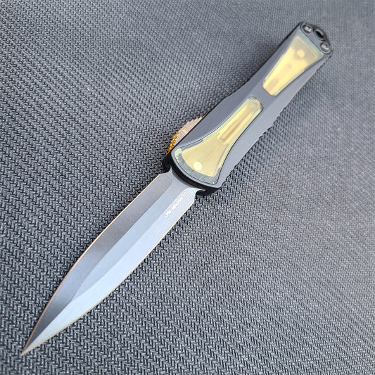 Heretic Knives H024-6A-ULTEM Manticore S Ultem D/E DLC OTF Auto