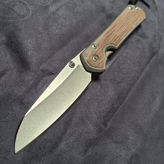Chris Reeve L31-1222 Large Sebenza 31 Magnacut Insingo Natural Canvas Micarta