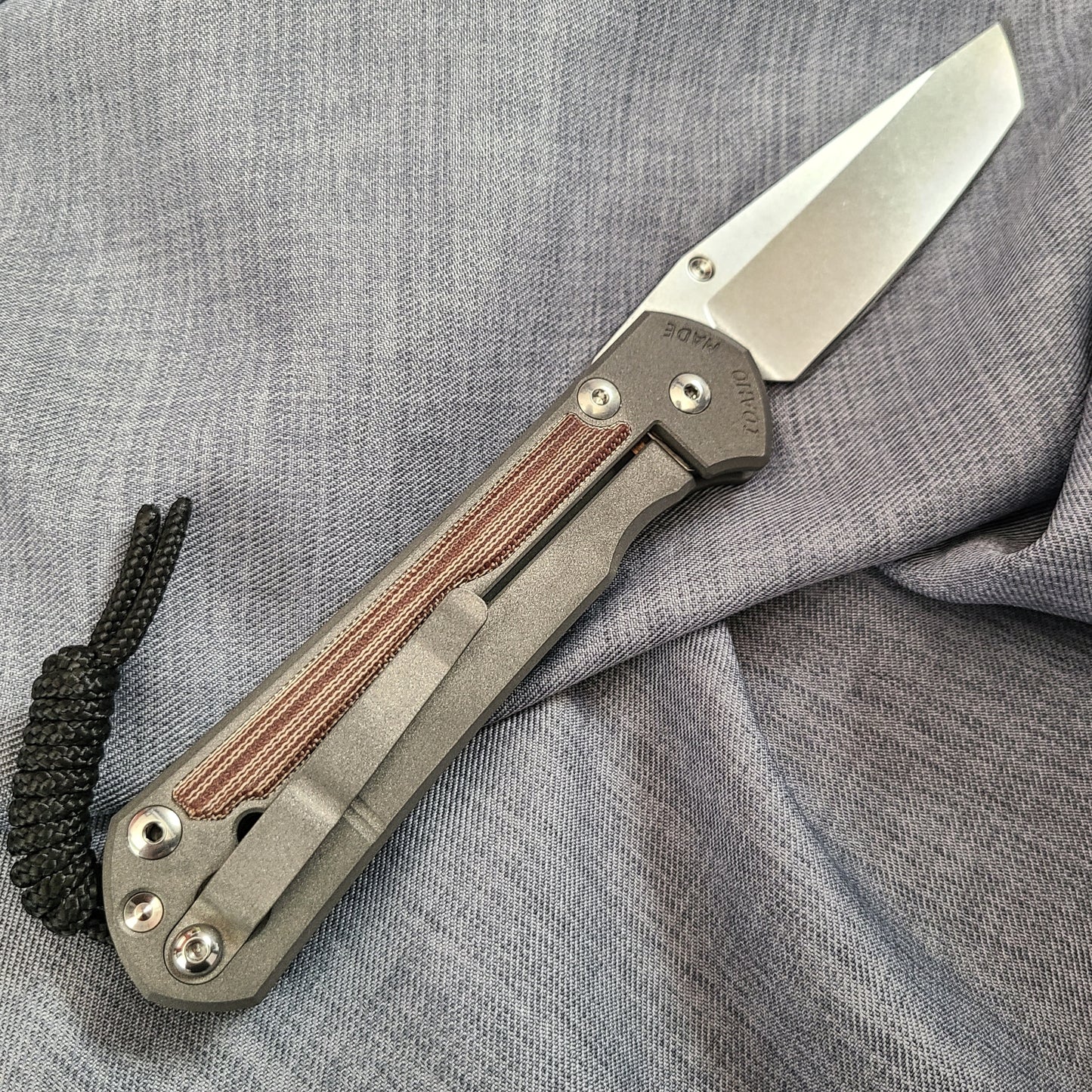 Chris Reeve Large Sebenza 31 Magnacut Tanto Natural Canvas Micarta