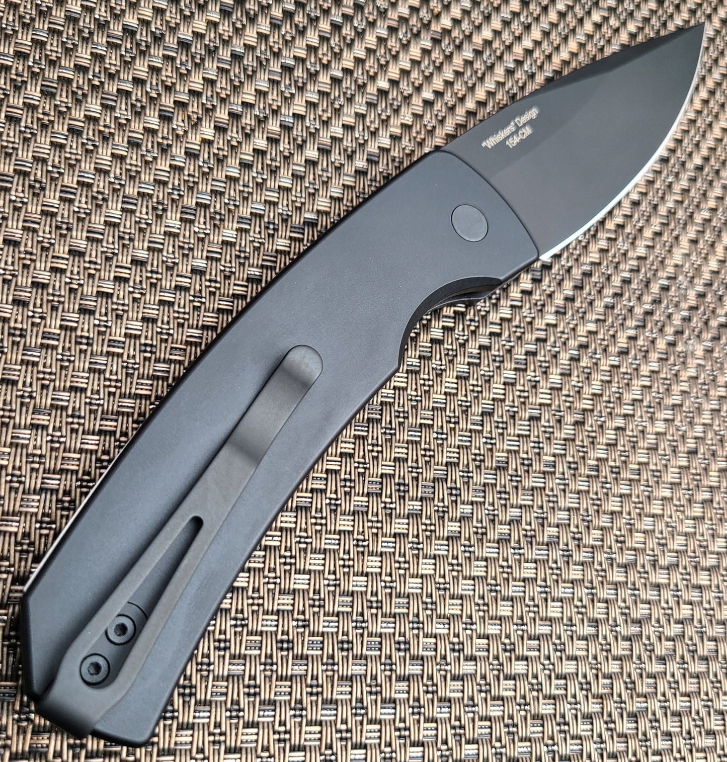 Protech M2603 Magic 2 Whiskers Black 154CM Auto *DO NOT USE*