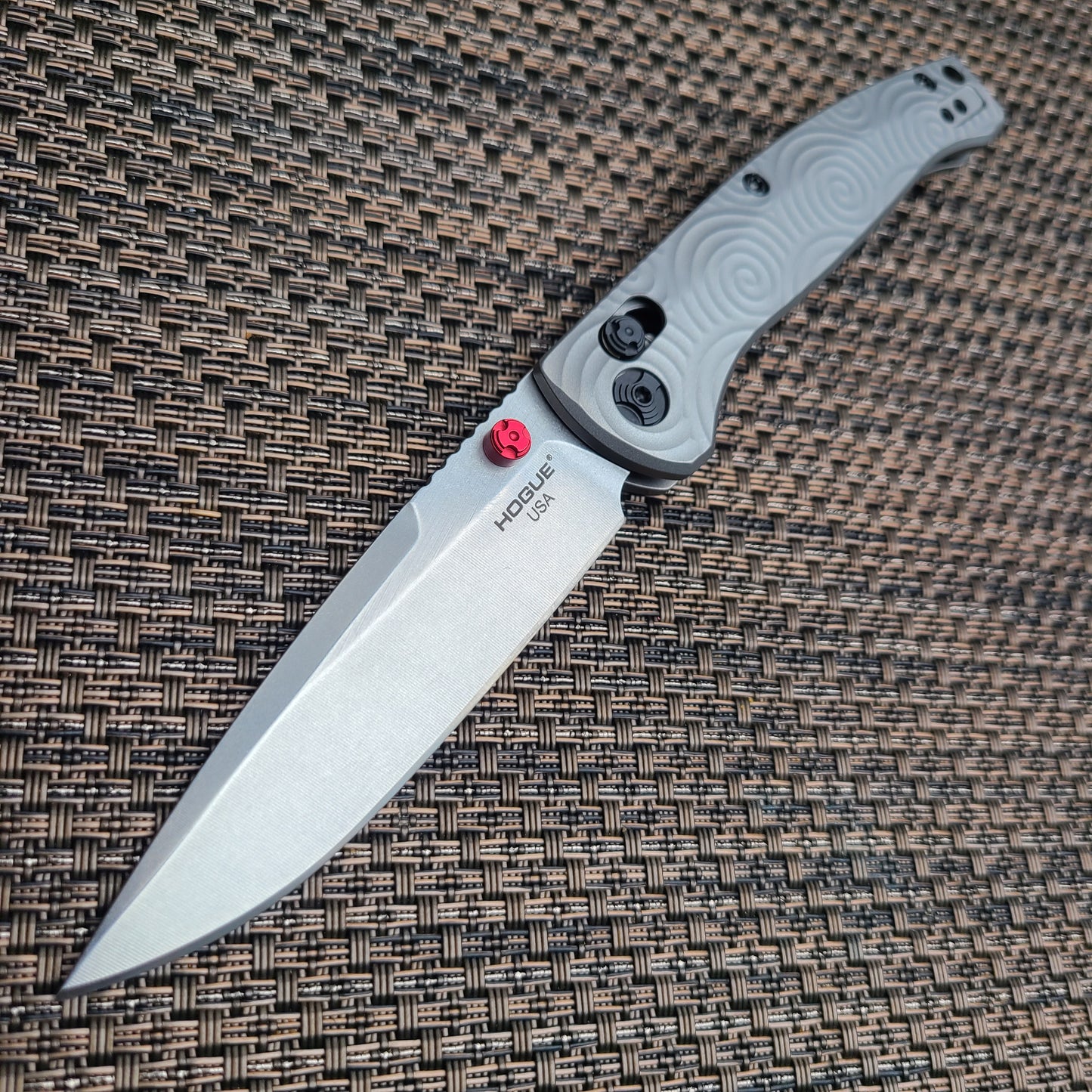 Hogue Knives 24491-LIM Mysto Titanium Satin Drop Point Magnacut Folder