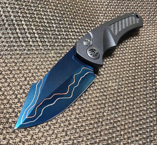 Heretic Knives Pariah Blued Baker Forge Elite AuroraMai Auto