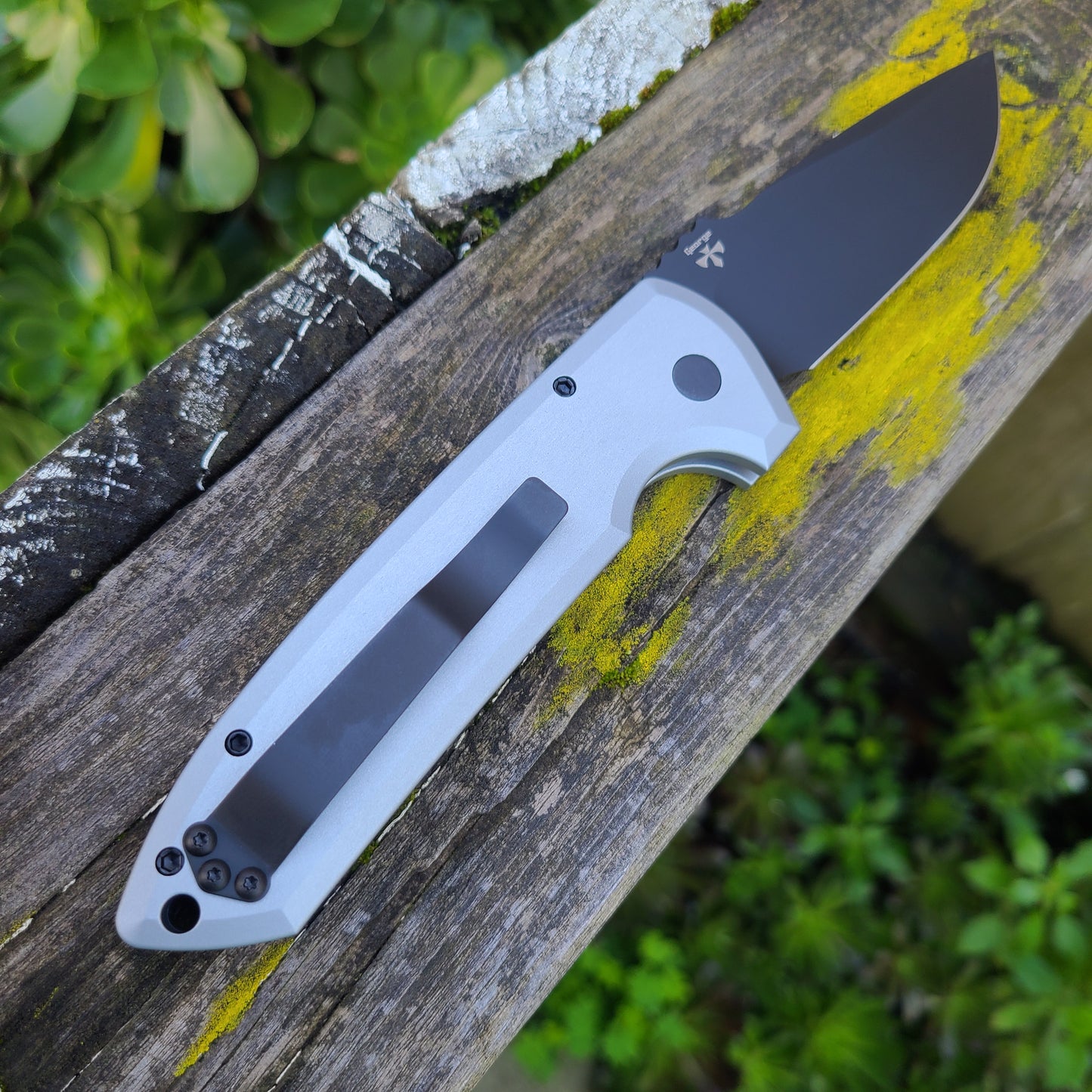 Protech LG307-Grey Les George Rockeye Black DLC CPM-D2 Auto