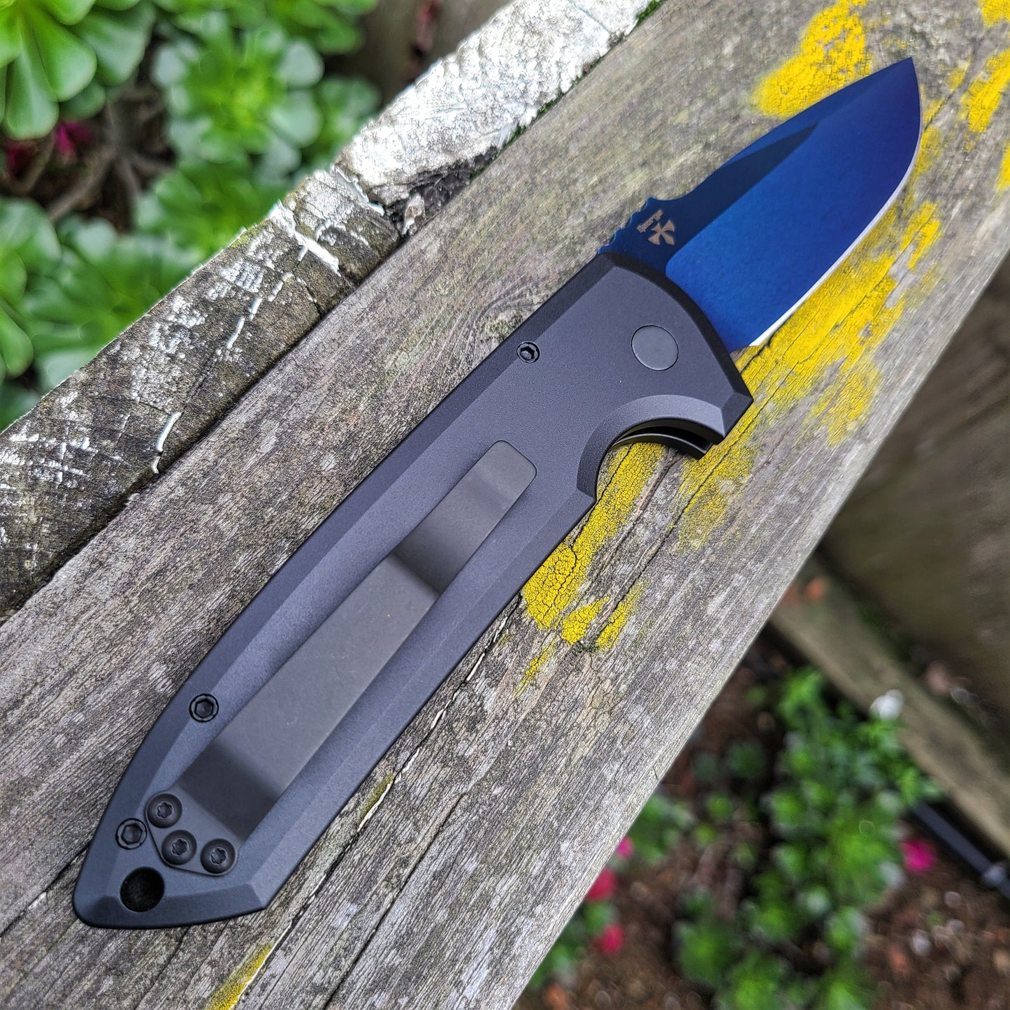 Protech LG307-SB Rockeye Sapphire Blue S35VN Auto