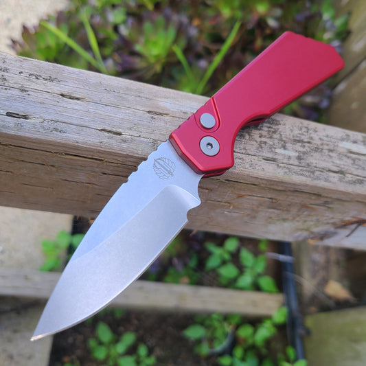 Protech PT201-Red Strider PT+ Magnacut Stonewash Auto