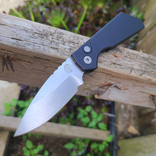 Protech PT201 Strider PT+ Black Magnacut Stonewash Auto