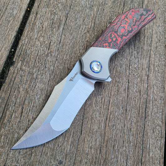 Reate TIGER Hidden Hardware *Fat Carbon Lava Flow* M390 Folder