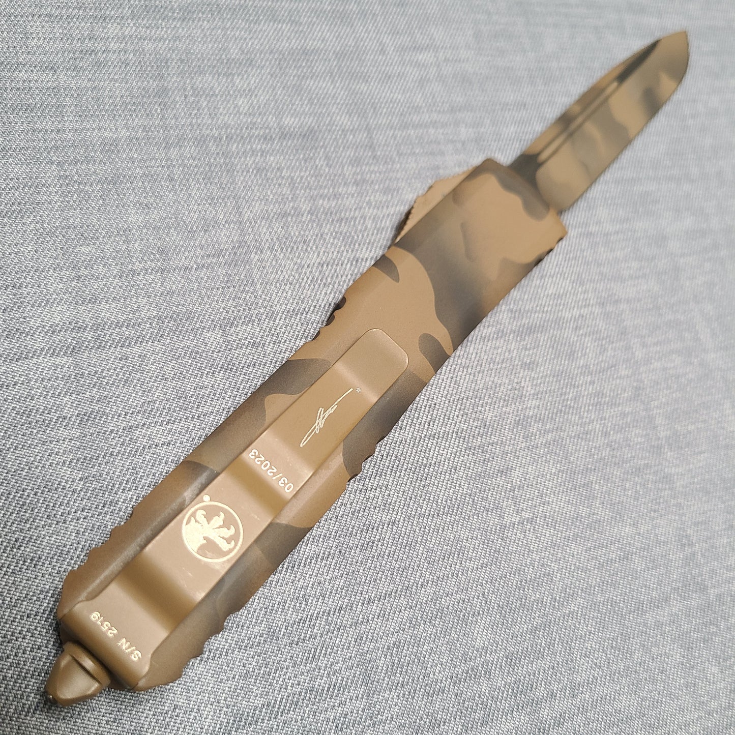 Microtech 121-1CCS Ultratech S/E Coyote Camo Standard Signature Series OTF Auto