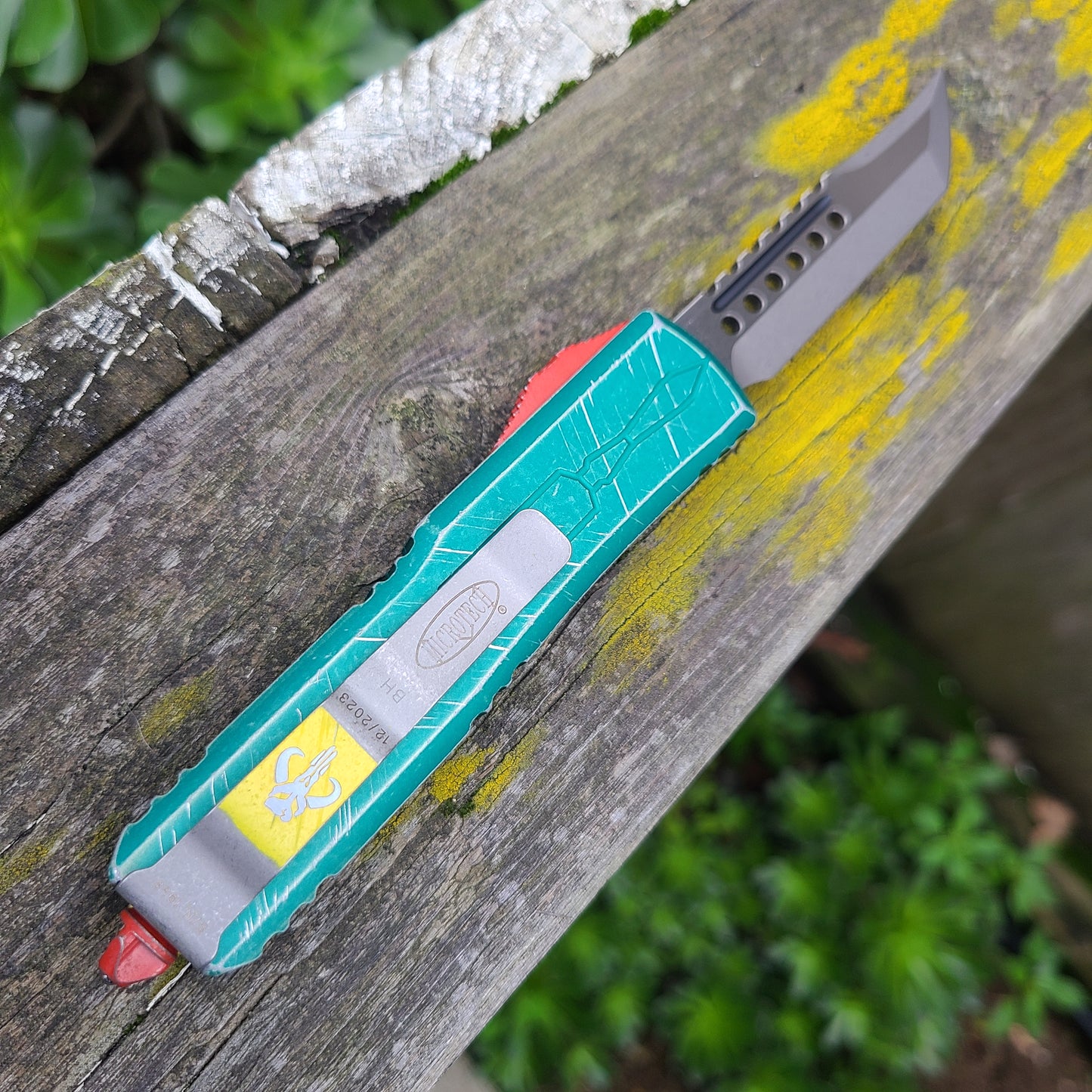 Microtech 719-10BH UTX-85 Hellhound Apocalyptic Standard OTF Auto