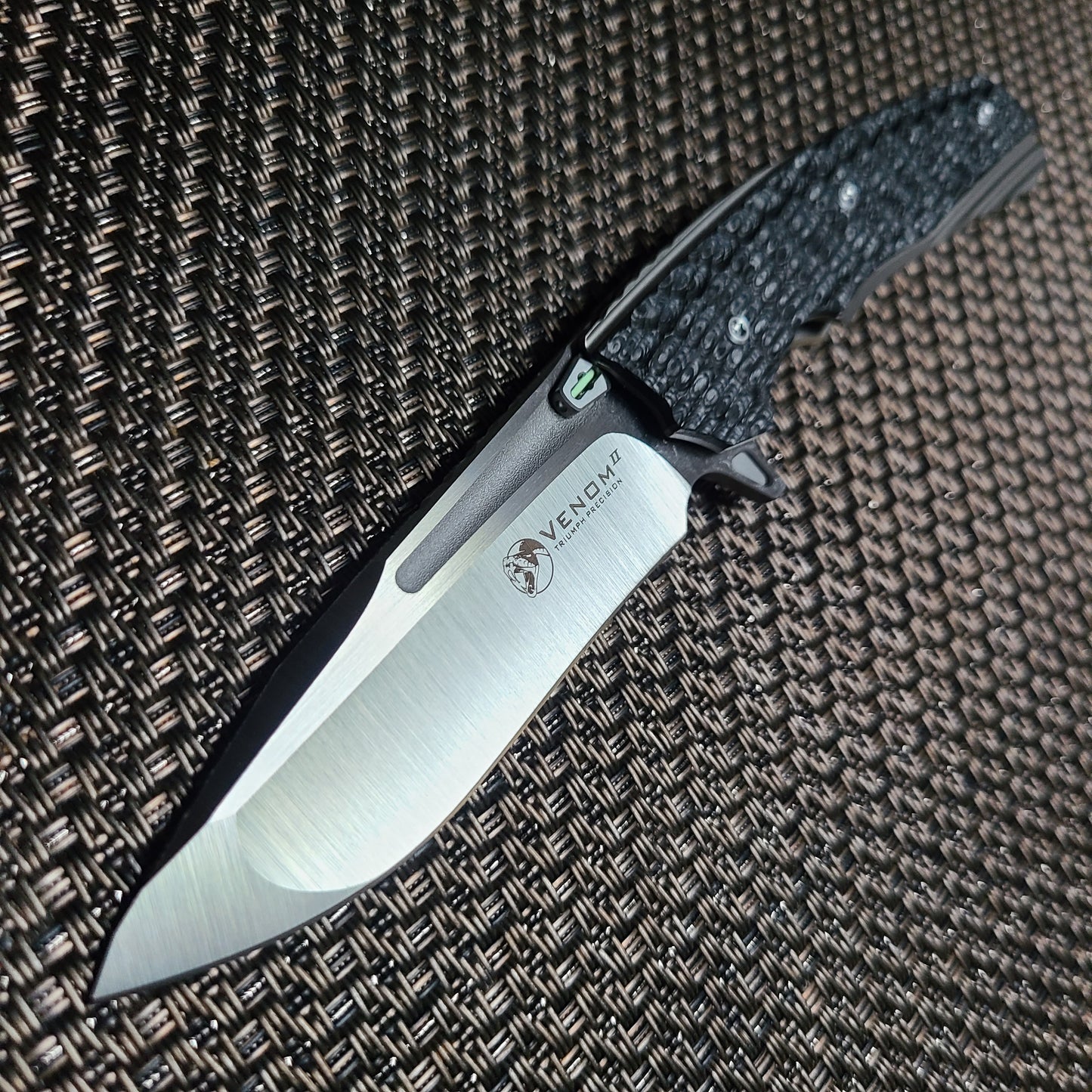 Venom Knives Kevin John Venom II Titanium CF M390 Folder