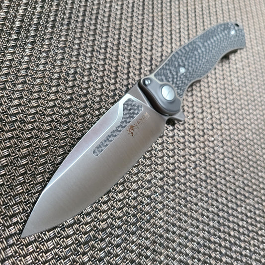 Venom Knives Bone Doctor Titanium CF M390 Folder