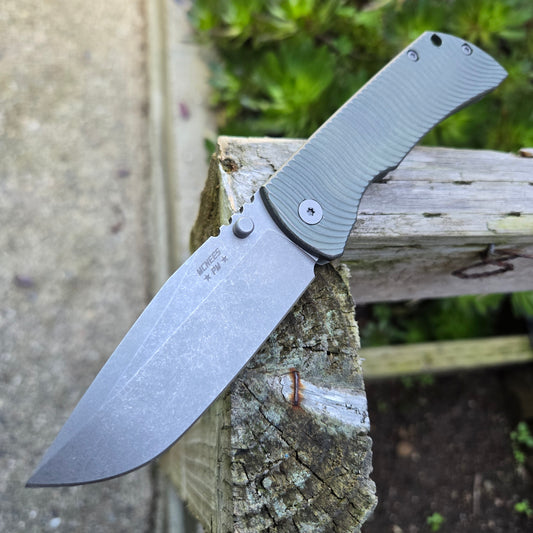 McNees Knives Mac 2 Titanium Atomic Green Swerve Gen 2 Stonewash Magnacut Folder