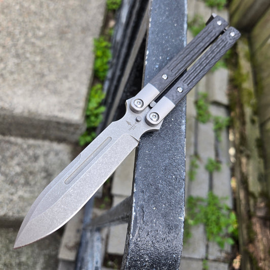 Terrain 365 10605 Bali XL Carbon Fiber Titanium Terravantium Balisong