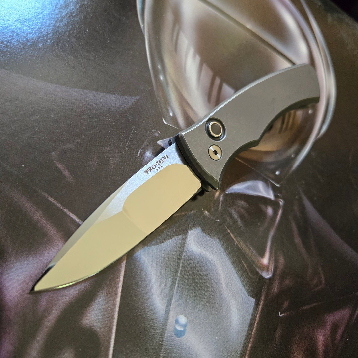 Protech 2025 Custom 002 Duke 2-Tone Stainless Steel Mike Irie Auto