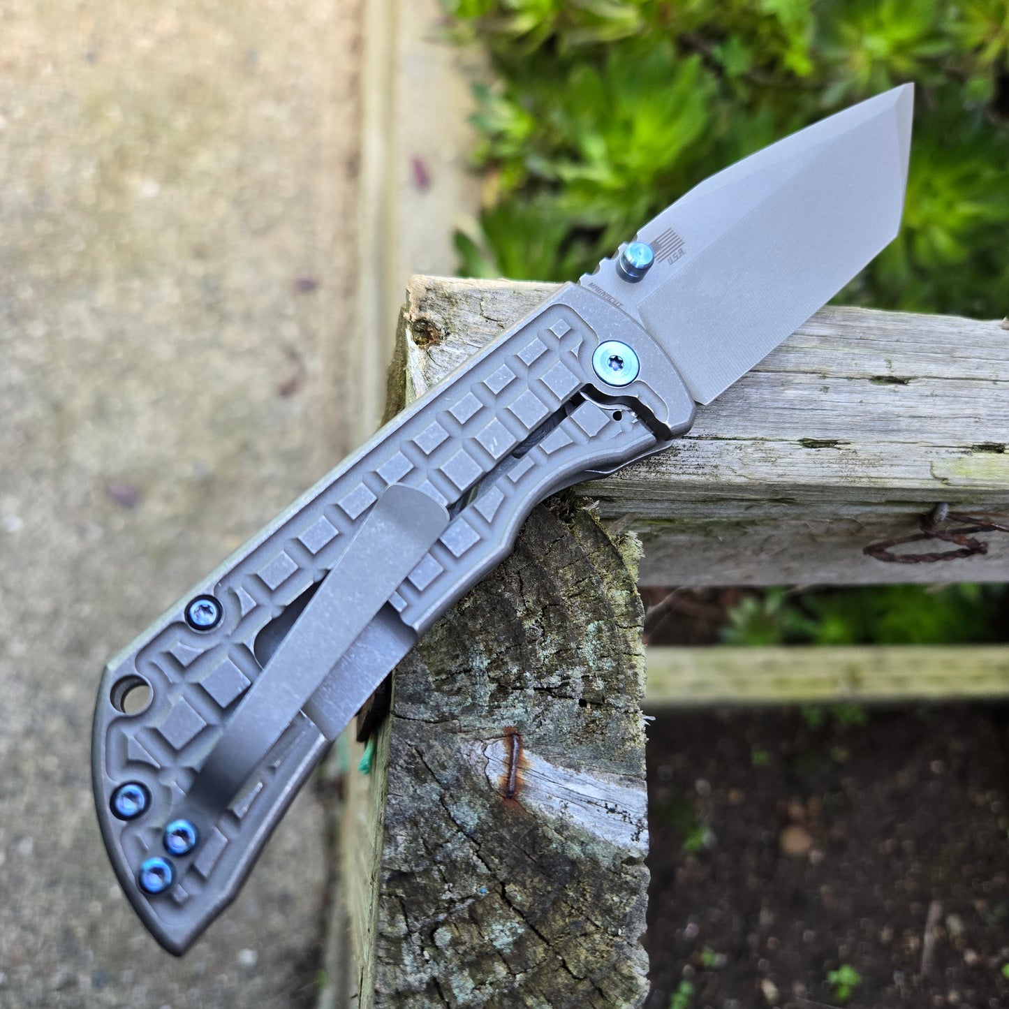 McNees Knives Mac 2 Titanium Atomic Frag Gen 2 Stonewash Magnacut Folder