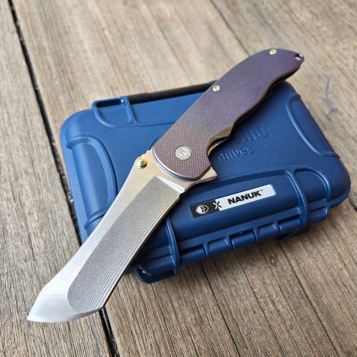 Grimsmo Knives Norseman #7099 CPM-154 Recurve Tanto Folder *PRE-OWNED*