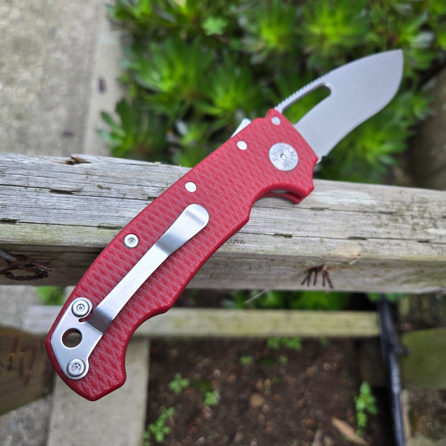 Demko Knives MGAD20S Kopis Red G10 CPM-20CV Folder