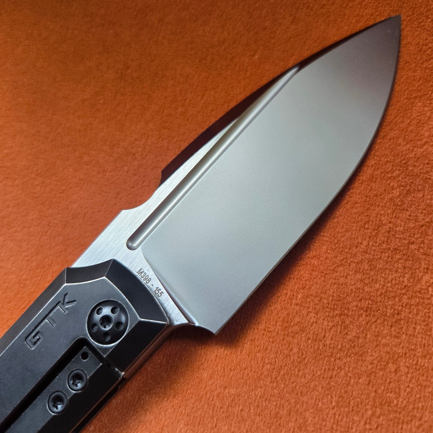 Custom Knife Factory GTK Elementak Blackwash Titanium Black DLC Folder *LIMITED EDITION*