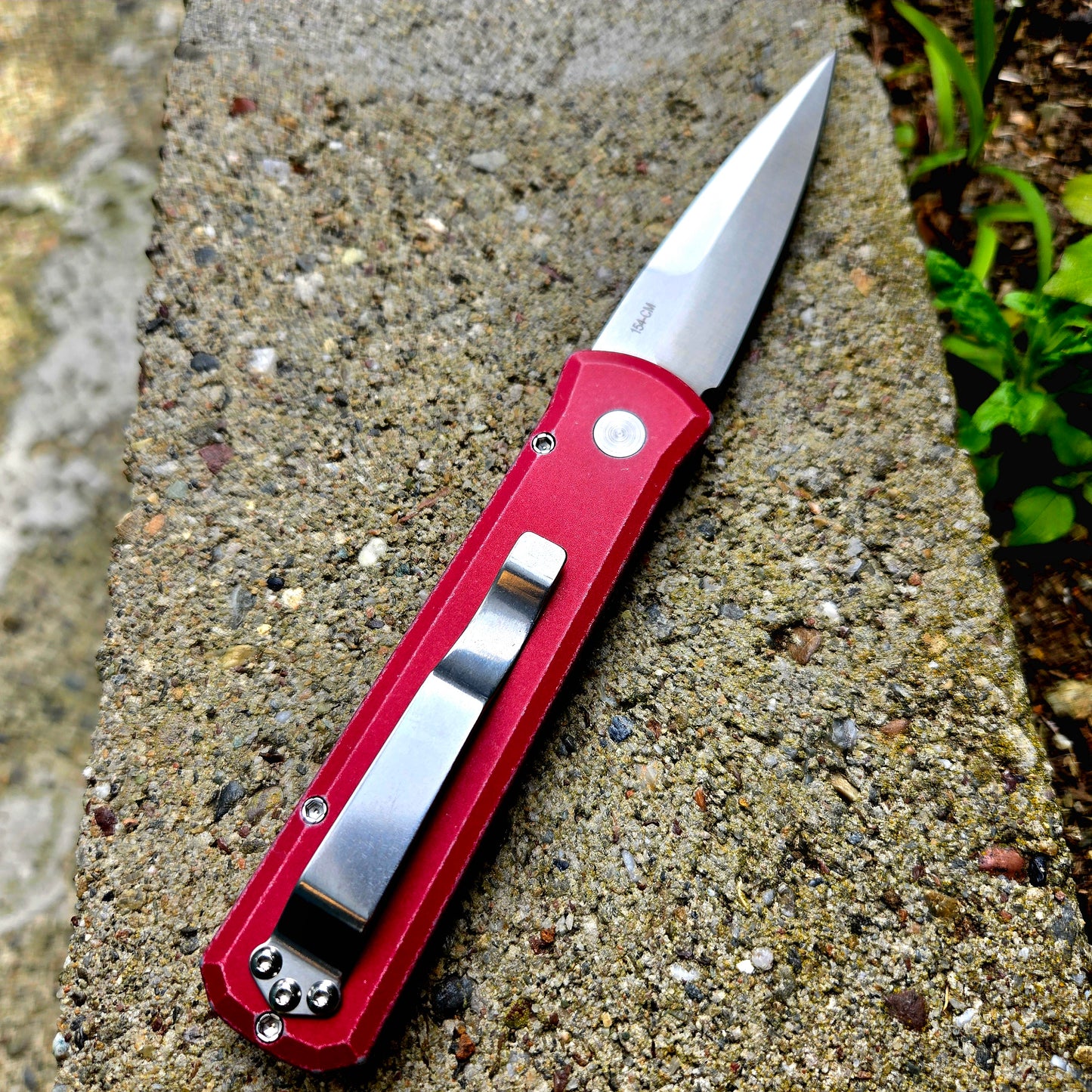 Protech 721-SATIN BX Red LTD Godson Battleworn Red Satin 154cm Auto
