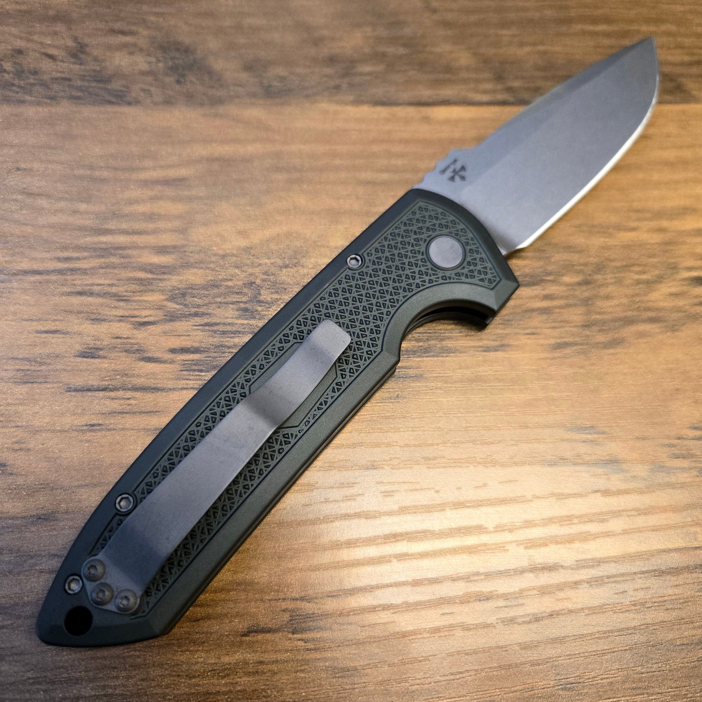 Protech LG3105-Green Carbide Rockeye Stonewash Magnacut Auto