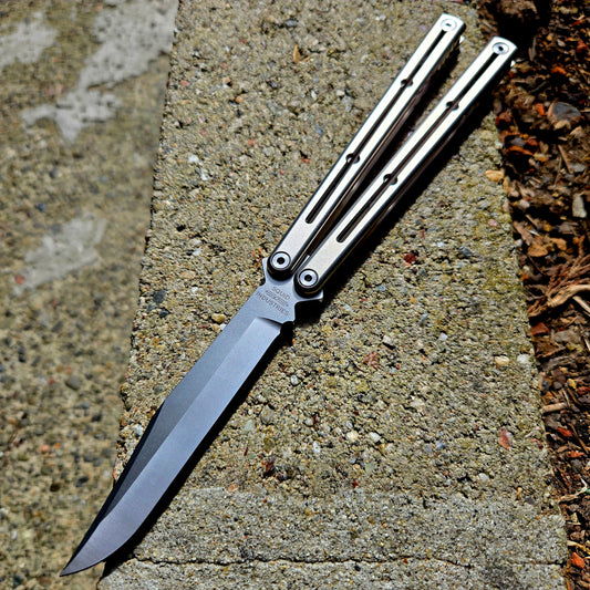Squid Industries Krake Raken Zirblast Ti Bowie Balisong