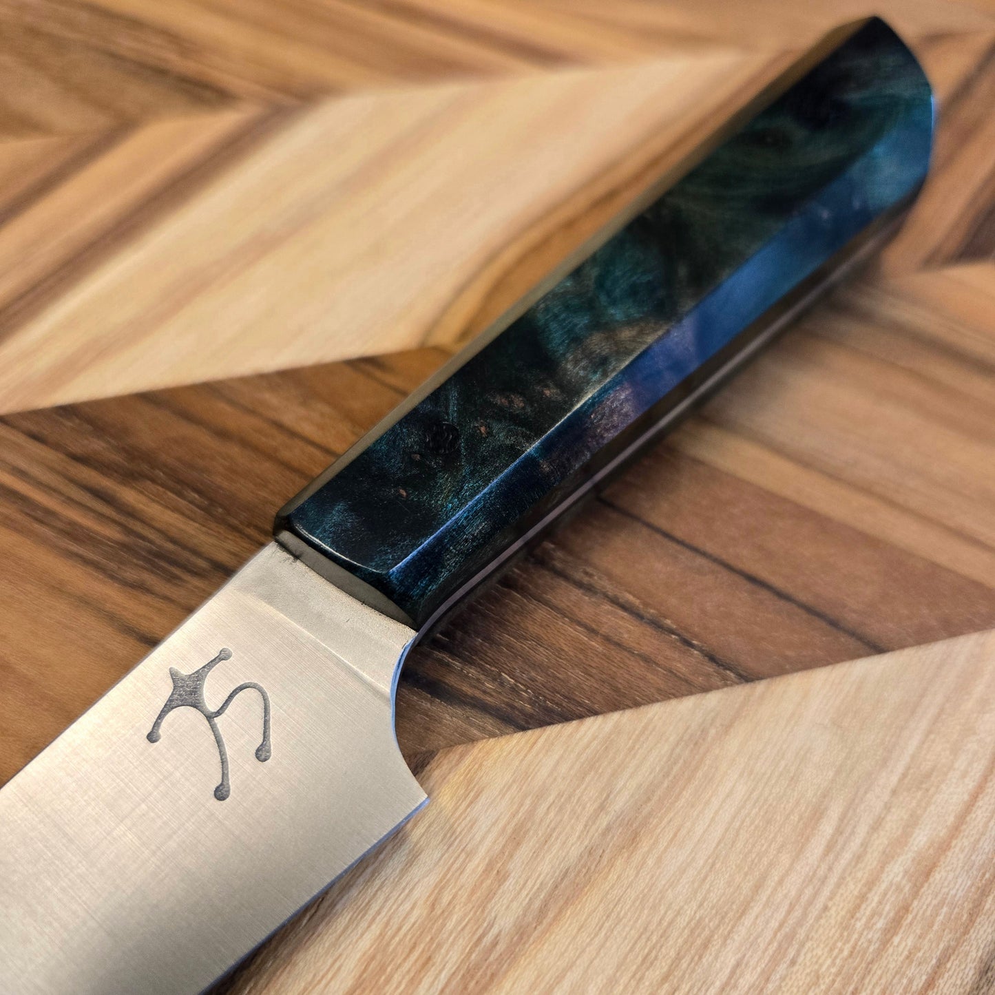 Running Man Forge 100mm Maple Burl Paring Knife