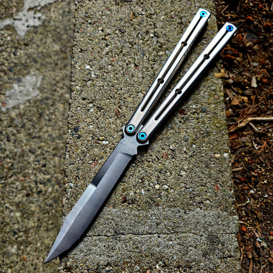 Squid Industries Satin Ti Krake Raken Weehawk Balisong