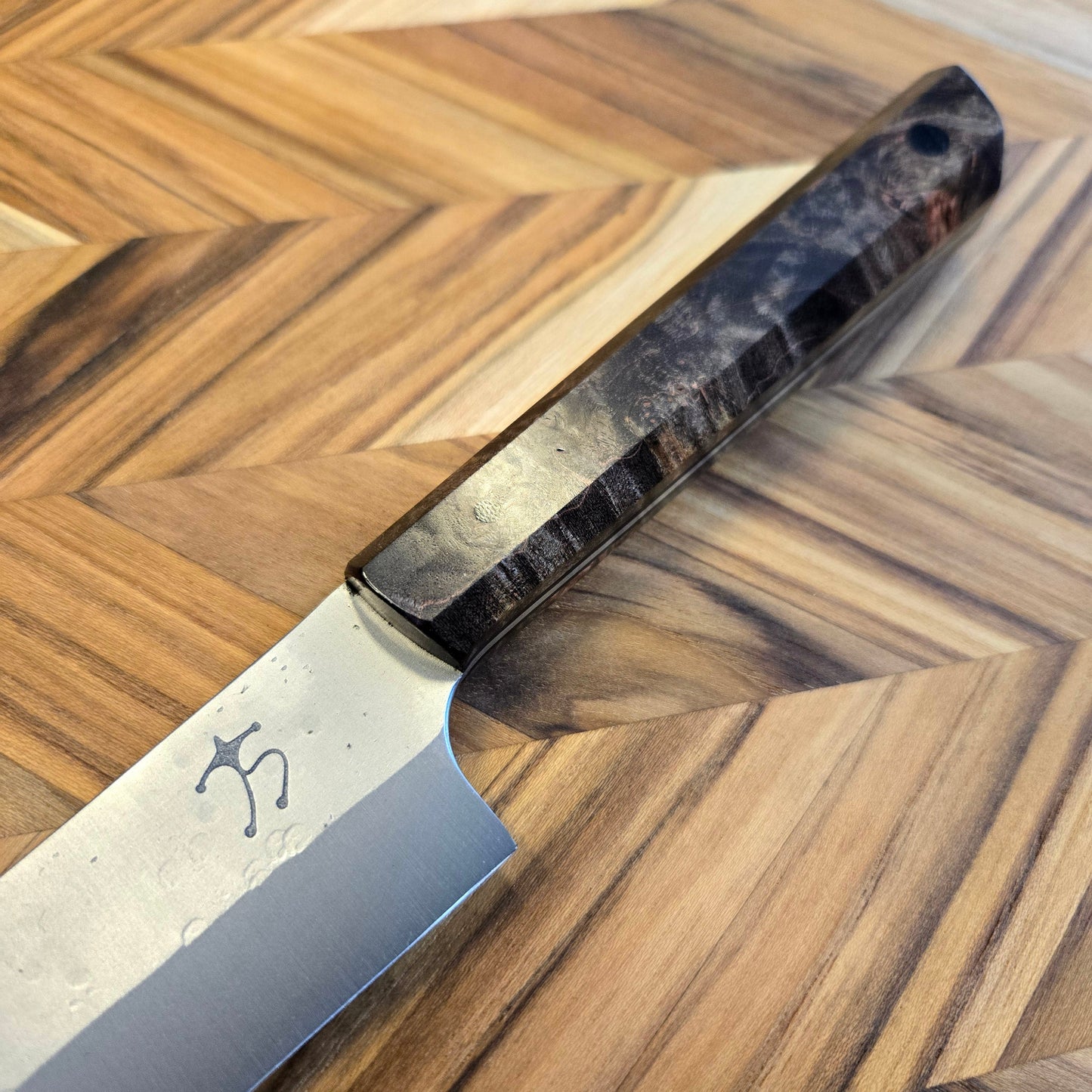 Running Man Forge 240mm Maple Burl Slicing Knife
