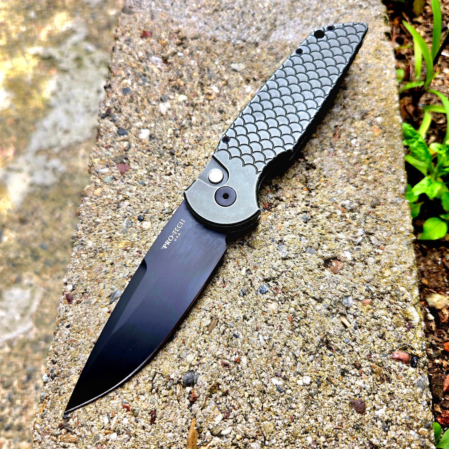 Protech TR-3 X1 BW Green LTD Tactical Response 3 Black 154cm Auto