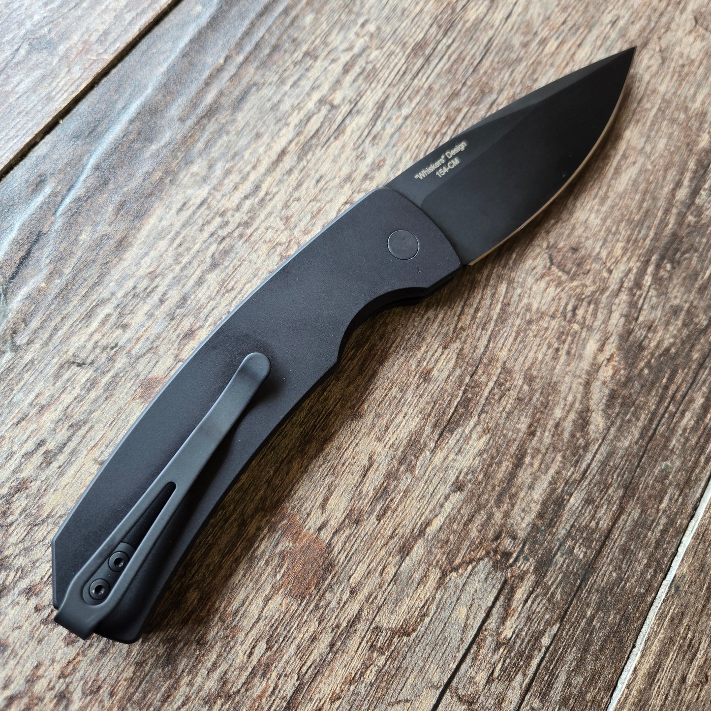 Protech M2603 Magic 2 "Whiskers" Scale Release Black 154cm Auto