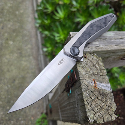Zero Tolerance 0470 Sinkevich Titanium Marbled Carbon Fiber 20cv Folder -DISCONTINUED-